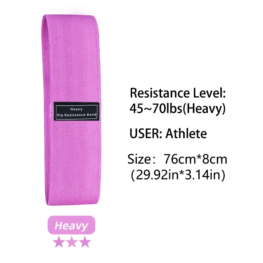 Fabric Resistance Hip & Booty Bands – Glute, Thigh, Squat, and Stretch Fitness Loops | Yoga & Gym Workout Equipment