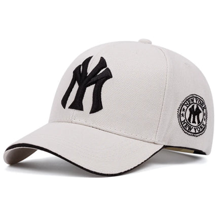 MY Baseball Cap – Stylish Adjustable Snapback Hats for Men & Women | Letter Embroidery Outdoor Caps with Sunscreen Protection
