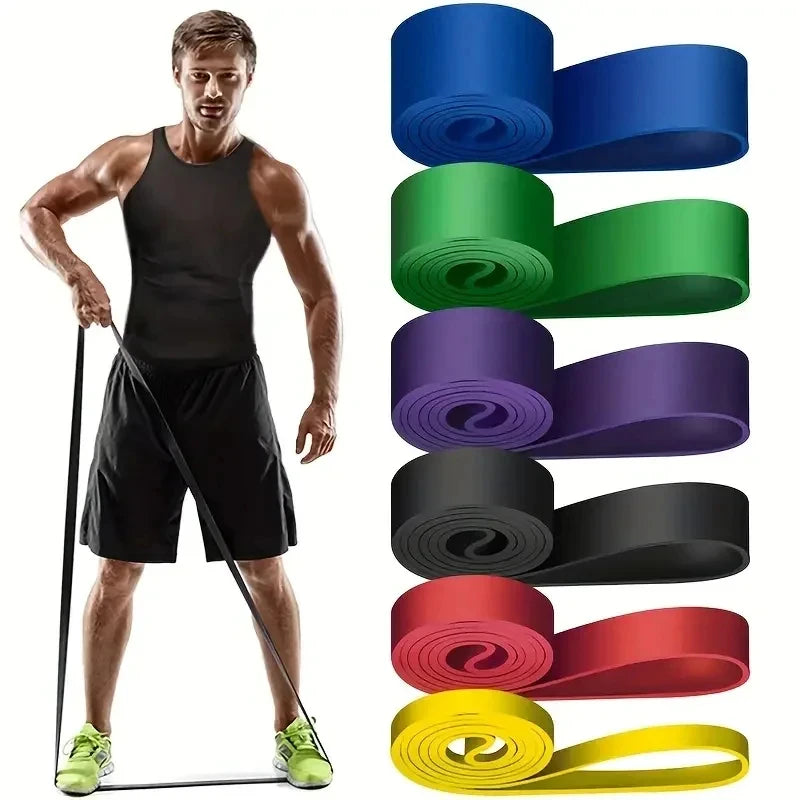 1/5pcs TPE Elastic Resistance Bands Strength Training Yoga Fitness Latex Pull-Up Thick Loop Hip Circle