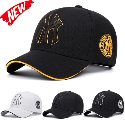 MY Baseball Cap – Stylish Adjustable Snapback Hats for Men & Women | Letter Embroidery Outdoor Caps with Sunscreen Protection