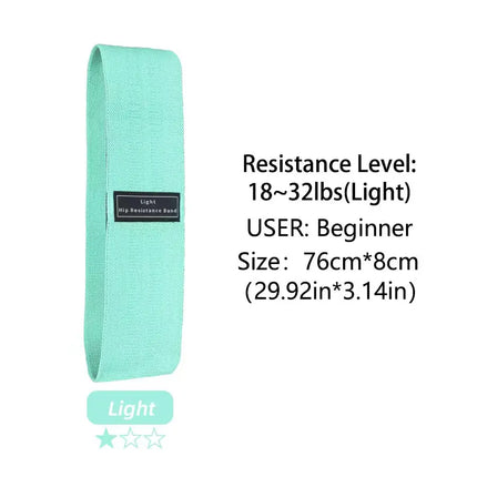 Fabric Resistance Hip & Booty Bands – Glute, Thigh, Squat, and Stretch Fitness Loops | Yoga & Gym Workout Equipment