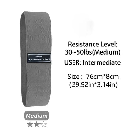 Fabric Resistance Hip & Booty Bands – Glute, Thigh, Squat, and Stretch Fitness Loops | Yoga & Gym Workout Equipment